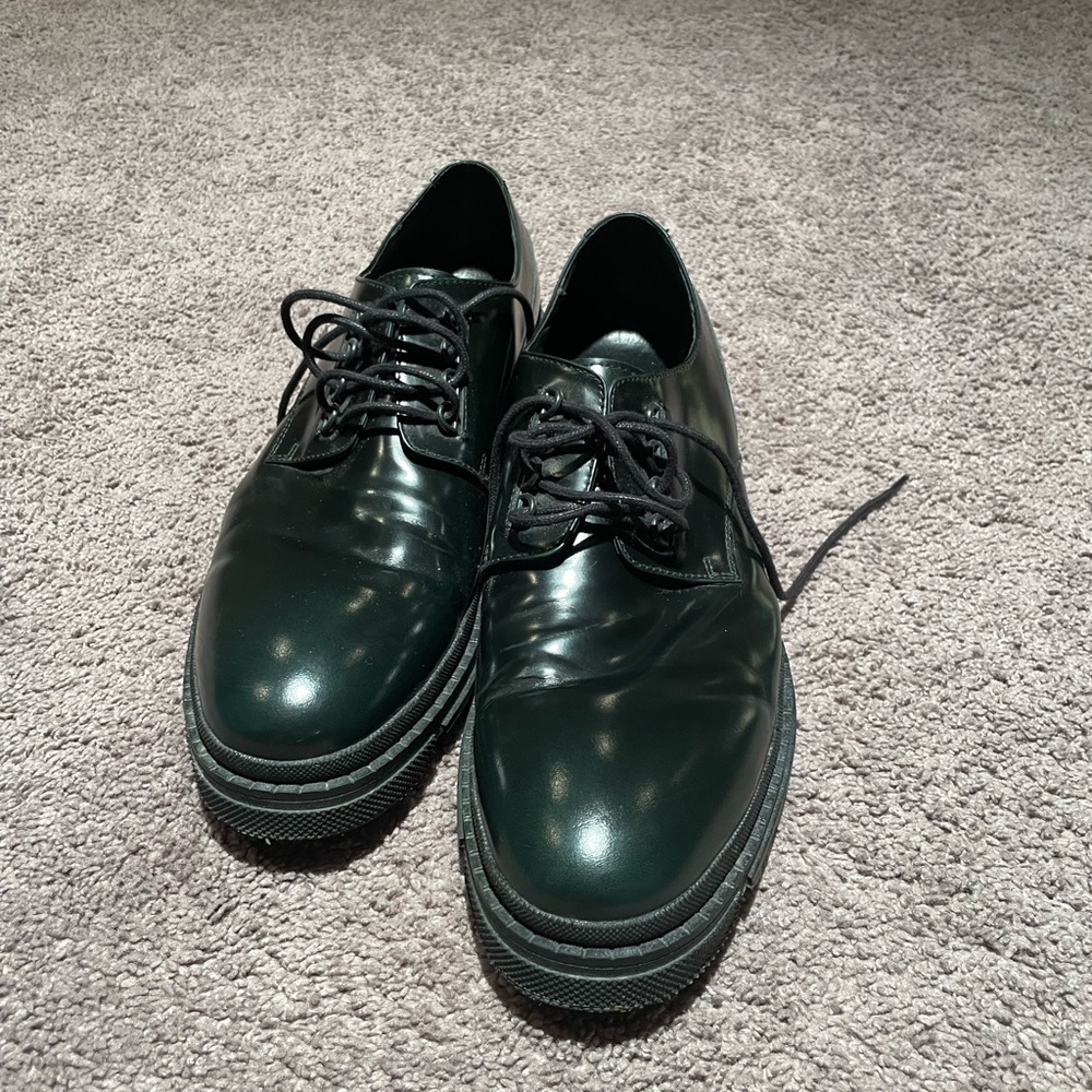 Intensi dark green patent leather 12
